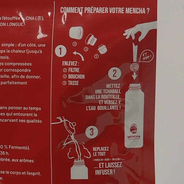 Mencha Thé Sombre tchaball 4 Thé SOMBRE - Sachet de 6 Tchaball